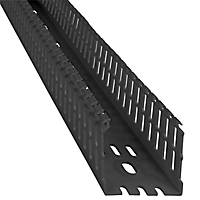 ABB / Thomas & Betts Narrow Slot Duct; 1.75" Width; 4.37" Height; Black; 6 ft. Length; w/out Cover